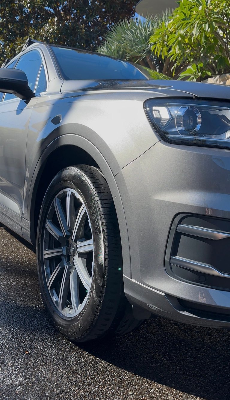 Silver SUV with alloy wheels